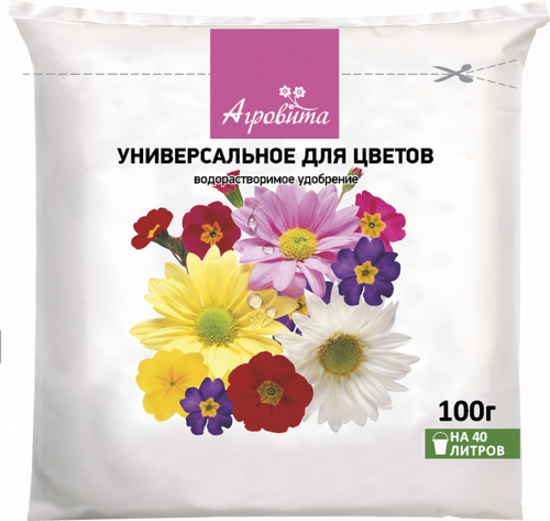 Агровита для цветов универсальное 100г (50шт) Нов-Агро